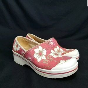 Dansko Vegan Floral Clogs